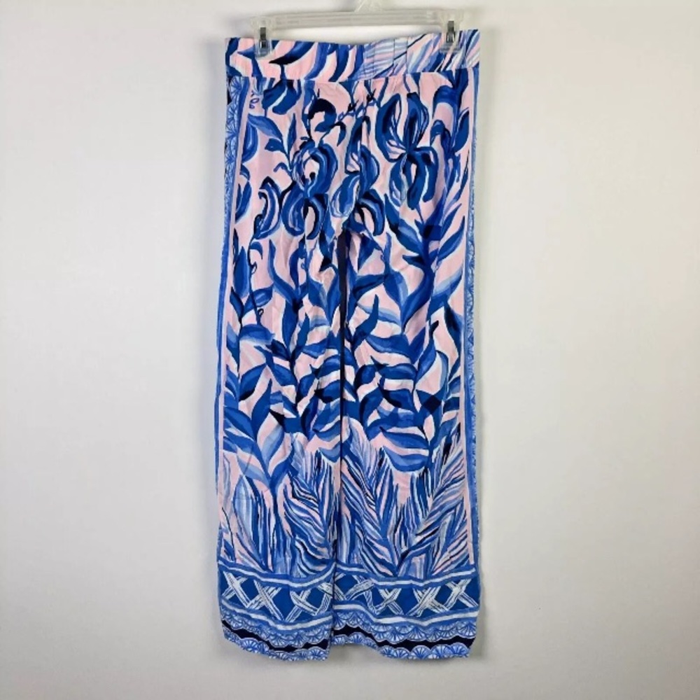 Lilly Pulitzer XS Pants Pink Tropics Bal Harbour Palazzo Pull On